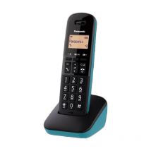 Panasonic kx-tgb610jt (nero/azzurro) - telefono cordless - impugnatura antiscivolo - autonomia in chiamata 18h