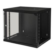 Link armadio 9 unita` da muro per reti (a)485 x (l)540 x (p) 450 mm colore nero