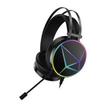 Noua reaper rainbow cuffie gaming over-ear da 50mm con microfono flessibile controllo volume headset