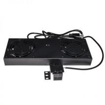 Link kit 2 ventole con termostato per armadi rack a muro link colore nero