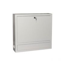 Link armadio a muro per laptop con chiusura a chiave colore grigio