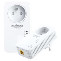 Edimax networking 500mbps nano powerline adattatore w-integrated power socket kit