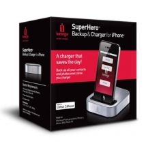 Iomega superhero unita` di ricarica e backup per iphone