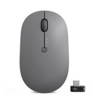 Lenovo go multi-device mouse ambidestro wireless a rf + bluetooth ottico 5 tasti 2400 dpi grigio