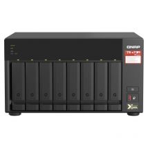 Qnap ts-873a-8g nas chassis tower amd ryzen embedded v1500b 2.2ghz ram 8gb-8 bay hdd/ssd 2.5/3.5 black