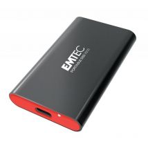 Emtec x210 ssd portatile1.000gb msata esterna usb type-c nero rosso