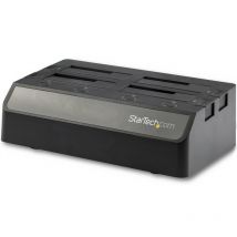 Startech docking station per 4 hdd/ssd sata da 2.5/3.5 usb 3.1 10gbps con uasp black