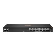 Hpe aruba 6100 24g 4sfp+ switch gestito l3 24 x 10/100/1000 + 4 x 1 gigabit / 10 gigabit sfp+ montabile su rack