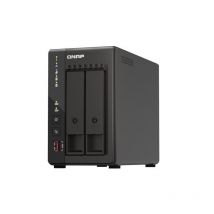 Qnap ts-253e nas chassis tower intel celeron j6412 2.6ghz ram 8gb-2 bay hdd/ssd 2.5/3.5/m.2-lan 10/100/1000/2500 mbps colore nero