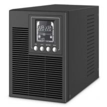 Atlantis a03-op1002 ups online gruppo di continuita` server doppia conversione onda sinusoidale pura 1000va 900w, tower, display lcd, usb, seriale rs-232, 4 uscite iec, porta epo, slot snmp, 2x12v-9ah