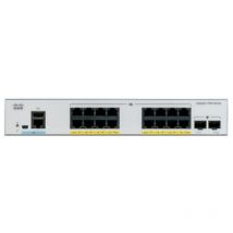Cisco catalyst 1000 c1000-16p-e-2g-l switch gestito 8 x 10/100/1000 (poe+) + 8 x 10/100/1000 + 2 x gigabit sfp (uplink) poe+ (120 w) montabile su rack