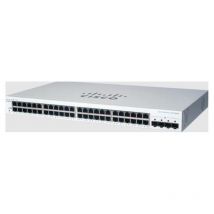 Cisco business 220 cbs220-48t-4g switch gestito l2 48 x 10/100/1000 + 4 x gigabit sfp (uplink) montabile a rack bianco