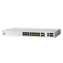 Cisco business 350 series cbs350-24mgp-4x-eu switch gestito l3 20 x 10/100/1000 (poe+) + 4 x 2.5gbase-t (poe+) + 2 x combo 10 gigabit sfp+/rj-45 + 2 x 10 gigabit sfp+ poe+ (375 w) montabile su rack