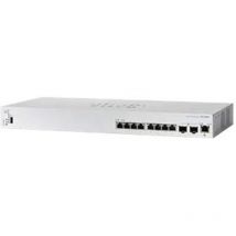 Cisco business 350 series cbs350-8xt-eu switch gestito l3 6 x 10gbase-t + 2 x combo 10 gigabit sfp+/rj-45 montabile su rack