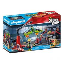 Playmobil air stuntshow stazione di servizio