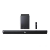 Sharp ht-sbw202 soundbar 2.1 200 w subwoofer wireless bluetooth 4.2 hdmi acr-cec, audio ottico, ingress aux, telecomando, nero