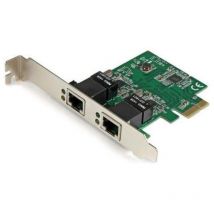 Startech scheda adattatore di rete ethernet pcie 2 x gigabit ethernet low profile