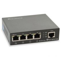 Levelone gep-0523 switch di rete gigabit ethernet 10-100-1000 nero supporto power over ethernet
