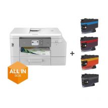 Brother stampante inkjet multifunzione j4540dwxl risoluzione 4800 x 1200 dpi a4 bianca