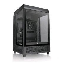 Thermaltake the tower 500 case midi tower atx eatx micro atx mini-itx pannelli laterali e frontale in vetro temperato 4-xusb-a 3.0 1xusb-c 2xventole 120mm black