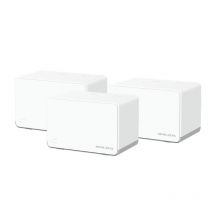 Tp-link mercusys halo sistema mesh wifi ax1800 3 porte gigabit copertura 550 mq fino a 150 dispositivi 3 pz.