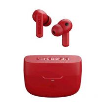 Urbanista atlanta auricolari wireless con cancellazione ibridi attiva del rumore con bassi profondi bluetooth multipunto custodia di ricarica wireless rosso vivo