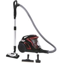 Hoover hp730alg 011 h-power 700 aspirapolvere a traino con filo senza sacco tecnologia ciclonica potenza 850 w capacita` 2 litri cougar black