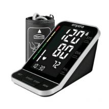 Emporia misuratore di pressione sanguigna da braccio digitale display xl nero e di facile lettura per circonferenze braccio di 22-40 cm data e ora spegnimento automatico black