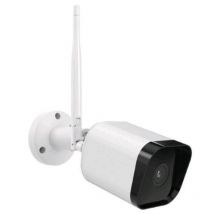 Isiwi isw-bfes4m telecamera ip wireless square 4mpx bullet fissa per esterno ir led audio bidirezionale sd card ip65 stand alon bianco