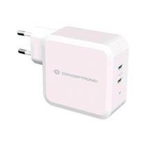 Conceptronic althea08w caricabatterie gan 2 porte usb-c pd da 100w bianco