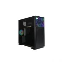 Inwin n515 case midi tower atx 4 ventole illuminazione led rgb pannello in vetro temperato black