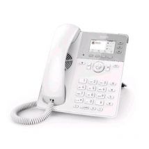 Snom d717 telefono fisso ip con 6 account sip display a colori porta usb attaco cuffia 2 porte gigabit lan white