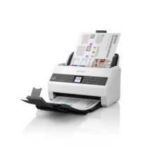 Epson workforce ds-730n scanner documenti display lcd 1.44 a4 600x600 dpi ready scan led scansione in rete stand-alone bianco grigio