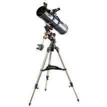 Celestron astromaster 130eq telescopio diametro obiettivo 130mm focale 650mm 33x/65x treppiede incluso colore nero/blu