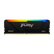 Kingston fury beast rgb kit memoria ram 2x8gb tot 16gb 3.600mhz tipologia dimm tecnologia ddr4 cas 17