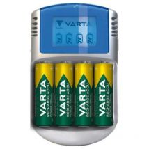 Varta powerlcd caricabatterie lcd per aa-aaa con 4 batterie aa 2600mah adattatore 12v e cavo usb inclusi