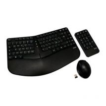 V7 ckw400it tastiera e mouse con combinazione tastierino wireless ergonomici