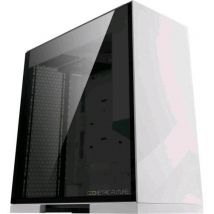 Geometric future m8 lohan case mid tower vetro temperato mini itx/matx/atx/ssi-eeb bianco