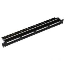 Link pannello patch 19 non schermato utp 24 porte 8 poli rj45 per reti categoria 6 nero