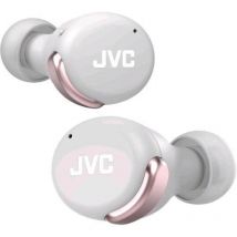 Jvc ha-z330t auricolari true wirelesscancellazione attiva del rumore bluetooth 5.2 waterproof (ipx4) 21h autonomia modalitÀ a bassa latenza per il gioco rosa