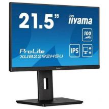 Iiyama prolite xub2292hsu-b6 21.5 led full hd ips 16:9 250 cd/mq contrasto 1000:1 0.4ms 100hz freesync altoparlanti ruotabile in verticale hub usb - 1 x hdmi 1 x displayport nero