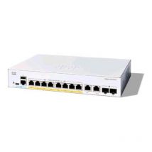 Cisco catalyst 1300-8p-e-2g switch gestito l3 8 x 10/100/1000 (poe+) + 2 x combo gigabit sfp/rj-45 poe+ (60 w) montabile su rack