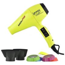 Babyliss pro asciugacapelli italo luminoso giallo 2100 w made in italy