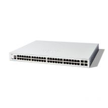 Cisco catalyst 1300-48t-4g switch gestito l3 - 48 x 10/100/1000base-t + 4 x 10 gigabit sfp+ montabile su rack bianco