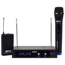 Karma set 6252pl-b doppio radiomicrofono vhf