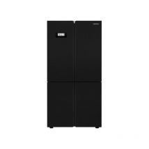 Grundig gqn21235gbn â? frigorifero 4 porte 572 l, 182 cm, classe f, 39 db, total no frost, fullfresh+, ionfresh, vetro nero