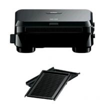 Braun snackmaker 5 sm5001 sandwich maker con piastre grill rimovibili in alluminio pressofuso 800w nero