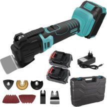 Utensile multifunzione a vibrazione oscillante portatile da 18v 4.0 ah in kit con valigetta e doppia batteria