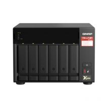 Qnap nas tower 6bay 2.5/3.5 ssd/hdd sata, amd ryzen v1500b 2.2ghz 4core 2.0ghz, 8gb sodimm