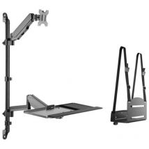 Equip 650170 workstation per monitor singolo da 17``-32`` montaggio a parete